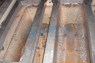 Aluminum Copper Ingot casting with two lines of waterholes